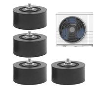 Heavy Duty Support Pads, Anti Vibration Isolator Mounts, Rubber Cushions with Shock Absorption, High Density Rubbers Dampers, Ac Unit Pads with Grooved Design, Hvac Accessories for Outdoor