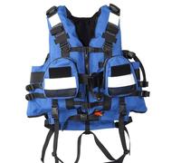 Heavy Duty Swimming Vest for Adults, High Buoyancy Breathable Safety Floatation Vest for Rescue Flood Prevention Rapids Rafting Kayaking Water Sports Activities Gear Men Women(Blue,M/L)