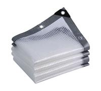 Heavy Duty Tarp - 6.5 X 6.5 Ft Waterproof Rain Tarp For Roof | Windproof Poly Tarpaulin, UV-Resistant Sun Shade Cloth | All-Weather Canopy, Patio, Plant, Henhouse Cover, 0.4mm Thick Durable