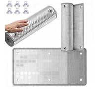 Heavy Duty Thermal Window Blocker, Opaque Aluminum Foil Insulation Reflector Pad, Reusable Blackout Sun Shade Cover for Attic Dormer and Daytime Sleepers(Gray Edge,40" W x 84" H)