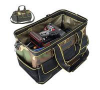 Heavy Duty Tool Bag, Portable Expandable Pouch Organizer with Belt Storage, Tool Carrier for Electricians, Mechanics, Gardeners, Construction Workers, and Travel Professionals