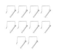 Heavy Duty Trailer Coupler Locking Pin | 70mm Galvanized Iron Square Security Pin for Mowers / Trucks / Boats | Quick Latch, Vibration Damping Clip, 5 / 16 Inch Diameter