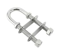 Heavy Duty U Bolt Set - Marine Grade Stainless Clamp, Anchar Deck Mounting Fixture, Dock Machinery Fastening System | Yacht Hardware Kit, Boat Maintenance Tool, Coastal Corosion Proof Support