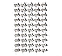 Heavy Duty Z Clip Invernadero Acristalamiento Sujetadores 304 Acero Inoxidable Vidrio Panel Titular Para Estructuras de Marco de Aluminio Color Plata Herramienta de Jardín (50PCS)