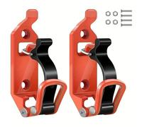 Heavy Duty Zinc Alloy Shovel Mount, Shovel Holder for Truck Roof Rack, Quick Release Axe Holder Mount Kit for Off Road UTV Bed Wall Mounted Garage Storage Bracket Tool Clamps (Orange,2pcs)