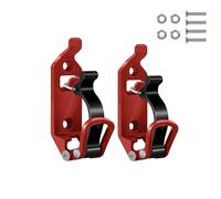 Heavy Duty Zinc Alloy Shovel Mount, Shovel Holder for Truck Roof Rack, Quick Release Axe Holder Mount Kit for Off Road UTV Bed Wall Mounted Garage Storage Bracket Tool Clamps (Red,2pcs)