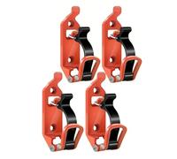 Heavy Duty Zinc Alloy Shovel Mount, Shovel Holder for Truck Roof Rack, Quick Release Axe Holder Mount Kit for Off Road UTV Bed Wall Mounted Garage Storage Bracket Tool Clamps (Orange,4pcs)