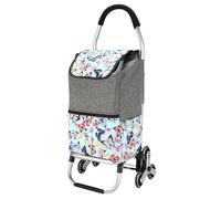 Heavy DutyFoldingShoppingTrolleywithRemovable BagstairClimberWheelsMultiPurpose HandCartforiesLaundry&MoreSupport Hasta 150kg Capacidad