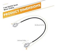 Heavy Dutys - Cable de repuesto 746-06231 para ZT142E ZT250 ZT254 ZT260 ZT360 para ajustes suaves de dirección y cubierta, cable de base de asiento OEM