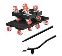 Heavy Furniture Lifter Mover Dolly Set, 360 ° Rotación 5 ruedas con palanca extensible, capacidad de 400 kg/800 libras juego de herramientas para mover cosas pesadas