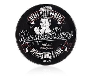 Heavy Hold Pomade By Dapper Dan Mens Hair Styling Product. A Strong Hold, High Shine, Water-Based Pomade Hair Product For Men. A Styling Mens Hair Product Developed By Professionals.