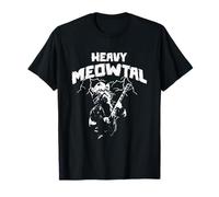 Heavy Meowtal - Cat Lover Gifts - Heavy Metal Music Gift Camiseta