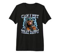 Heavy Metal 80s 90s Can I Pet That Dawg Rottweiler Dog Lover Camiseta Premium