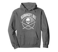 Heavy Metal Headbanger's Ball Skull Rocker - Ventilador de Concierto Sudadera con Capucha, Unisex para Adultos, Asfalto, XXL