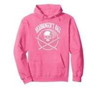 Heavy Metal Headbanger's Ball Skull Rocker - Ventilador de Concierto Sudadera con Capucha, Unisex para Adultos, Rosa Brillante, XXL
