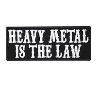 Heavy Metal Is the law Metal Style Chaleco Iron On Parche Parche Parche Patch