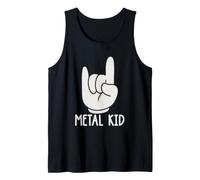 Heavy Metal Kids Metalhead Rock Música Joven Fan Humor Camiseta sin Mangas