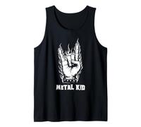 Heavy Metal Kids Metalhead Rock Música Joven Fan Humor Camiseta sin Mangas