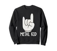 Heavy Metal Kids Metalhead Rock Música Joven Fan Humor Sudadera