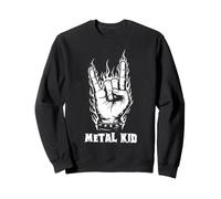 Heavy Metal Kids Metalhead Rock Música Joven Fan Humor Sudadera