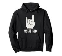 Heavy Metal Kids Metalhead Rock Música Joven Fan Humor Sudadera con Capucha
