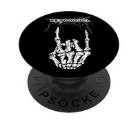 Heavy Metal Metöööl para rockeros y metaleros Mano Cornuta PopSockets PopGrip Adhesivo