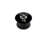 Heavy Metal Muscle Man Vintage Graphic Band Rock PopSockets PopGrip Adhesivo