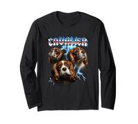 Heavy Metal Rock Band Cavalier King Charles Spaniel Lover Manga Larga