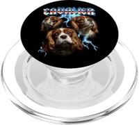 Heavy Metal Rock Band Cavalier King Charles Spaniel Lover PopSockets PopGrip para MagSafe