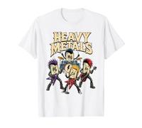 Heavy Metals Química Banda de Rock Tabla periódica Humor Camiseta gráfica económica, Hombre, Blanco, XL