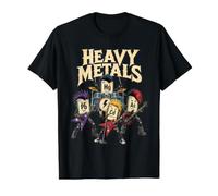 Heavy Metals Química Banda de Rock Tabla periódica Humor Camiseta gráfica económica, Hombre, Negro, L