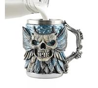 Heavy Mug - Skull Drinking Cup | 17 Oz Drinkware Water Container Decoration For Thanksgiving | Reusable Beers Road Trip Daily Restaurants Friends Christmas Home Birthday