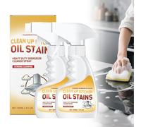 Heavy Oil Stain Cleaner Kitchen, New Upgrade Kitchen Heavy Duty Cleaner Spray Portable Degreasing Spray for Pot, Stoves and Range Hoods (2pcs)