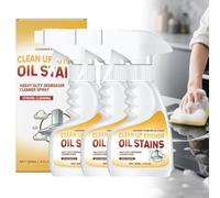 Heavy Oil Stain Cleaner Kitchen, New Upgrade Kitchen Heavy Duty Cleaner Spray Portable Degreasing Spray for Pot, Stoves and Range Hoods (3pcs)