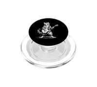 Heavy Rock Cat Guitarra Eléctrica Retro Rock Concierto Rock Star PopSockets PopGrip para MagSafe