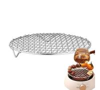 Heavy Stainless Rack, Heat Resistant Grid, Portable BBQ Grate, Outdoor Campfire Cooking Accessory, Fire Camping Grill Replacement, Kitchen Gear for Grilling, Roasting,