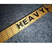 Heavy Sticker Inlay Fret Markers Inlay Stickers pegatinas Guitar & Bass (negro)
