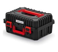 HEAVY Toolbox - Caja de herramientas (asas ergonómicas, cierres de sujeción, estructura de pared reforzada, 445 x 360 x 216 mm), color negro