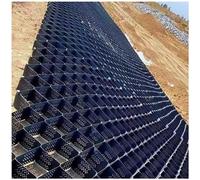 HeavyDutyfor Steep Slopes - Pavimentadores permeables con orificios de drenaje, estabilizador de suelo escalable para excavación, color negro, 3 x 27 pies (1 x 8,5 m)