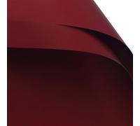 Heavyoff 20 Hojas de papel de regalo de flores con borde, suministros de ramo de floristería, impermeable, papel de regalo para Bouquets y Eventos Especiales, Rojo vino, 58x58cm