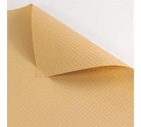 Heavyoff 20 Hojas de papel de regalo de flores con borde, suministros de ramo de floristería, impermeable, papel de regalo o caja de regalo, papel de embalaje, Amarillo, 50x50cm
