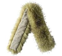 Heavyoff Bufanda Cálido, Cuello Frio de Invierno de Piel Sintética para Mujeres Verde Negro 1 75 cm