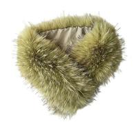 Heavyoff Bufanda Cálido, Cuello Frio de Invierno de Piel Sintética para Mujeres Verde Negro 2 75 cm