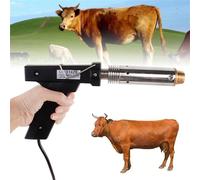HEAXIY Descornador de Terneros para Animales, Eléctrico, Sin Sangre, para Ganado Ovino, Dispositivo para Quitar Cuernos, Descornador para Terneros de Vaca, Cordero, Tipo Pistola