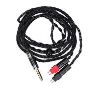Heayzoki Cable de Audio para Sennheiser, Cable Auriculares Plateado OCC equilibrado de Doble Aguja de 8 núcleos para Sennheiser HD600 HD580