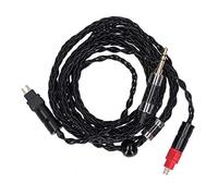 Heayzoki Cable de Audio para Sennheiser, Cable de Audio Plateado OCC equilibrado de Doble Aguja de 8 núcleos para Sennheiser HD600 HD580(3,5 MM)