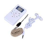 Heayzoki Radio Portatil PequeñA, Mini Radios PequeñAs Digitales Rango de Frecuencia 60-108 MHz Almacenamiento de Cinco Estaciones, Control de Volumen 2 Pilas AAA Transistores Radio con Auriculares