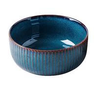 Hebaogugu Ensaladera grande de cerámica, cuenco de porcelana de 1000 ml, cuencos de servir para sopa, ensalada, cereales, ensalada de porcelana para cocina, cuenco redondo con diseño versátil para el