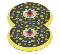HEBEOT 2 almohadillas de pulido, 150 mm, 52 agujeros, almohadilla de pulido y disco de lijado de polvo para pulidos de larga duración y alta velocidad de 6 pulgadas