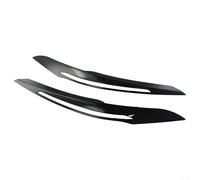 HEBEOT 2 unids cubierta de la tapa del ojo de los faros, fibra de carbono párpados de los párpados para BMW 1Series F20/F21 M Sport para Pre LCI Hatchback 2011-2014 (negro)